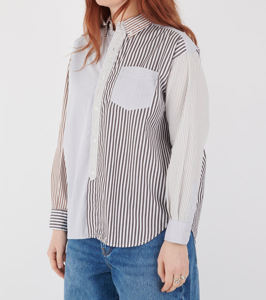 Striped Shirt Natural Mix