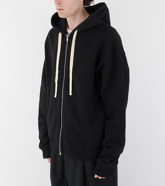 Zipped Hoodie Black