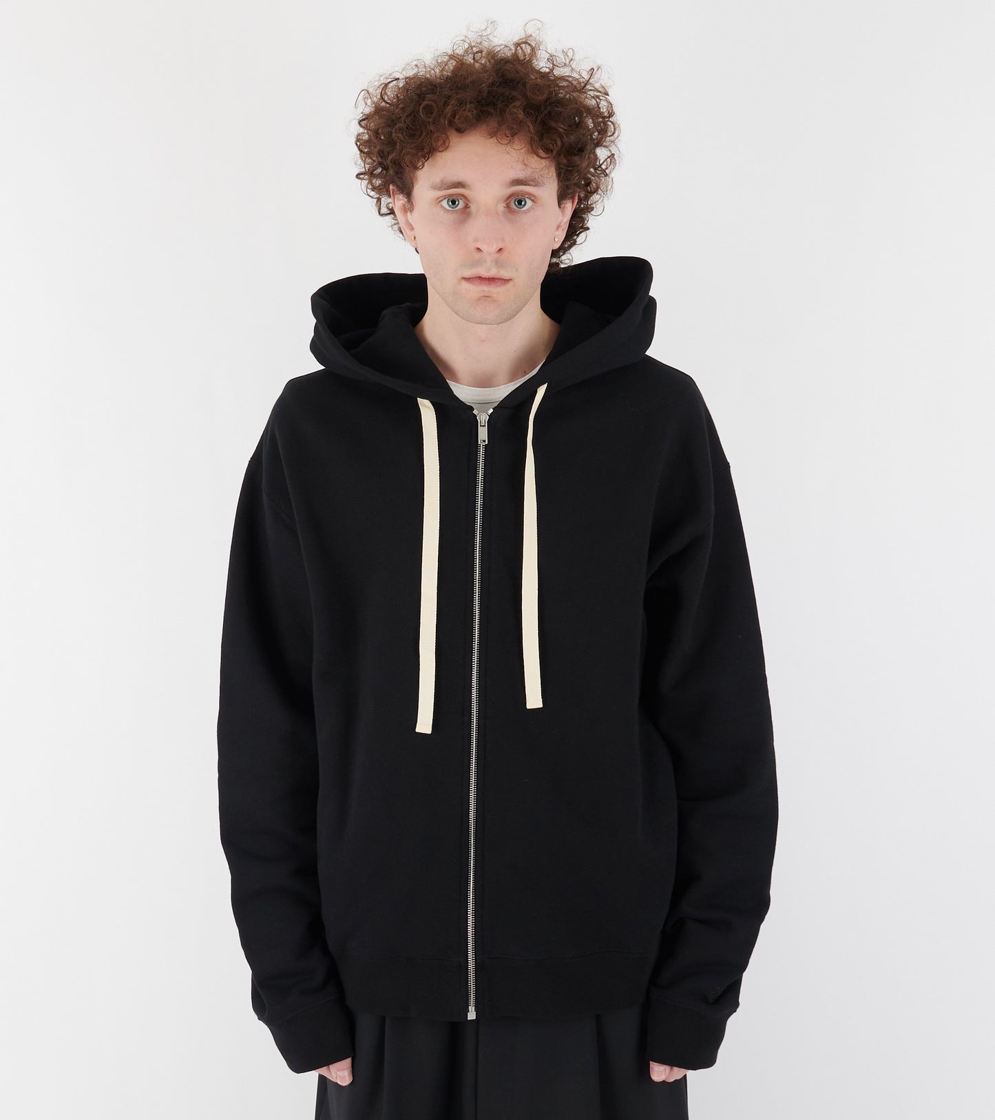 Zipped Hoodie Black