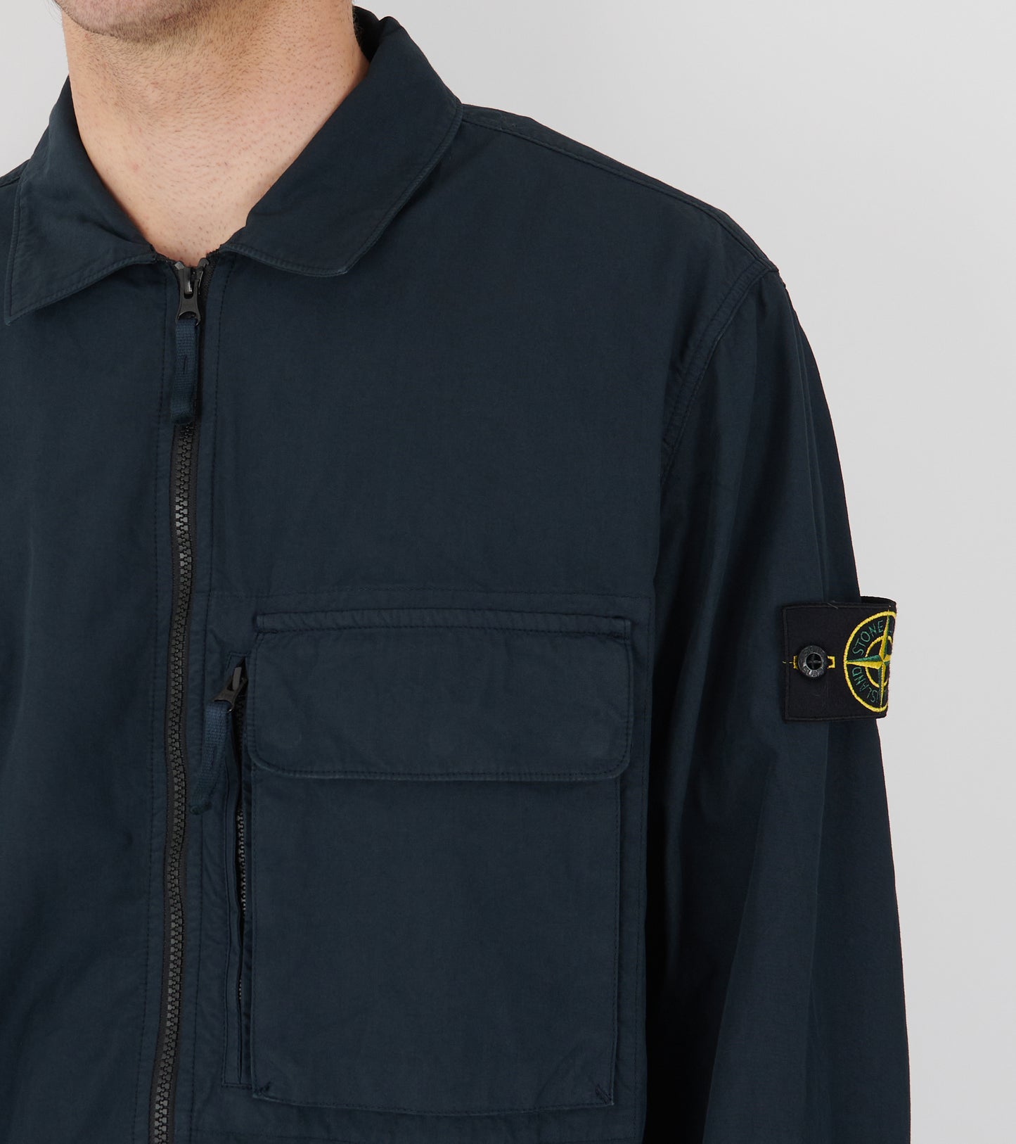 Cotton Overshirt Navy