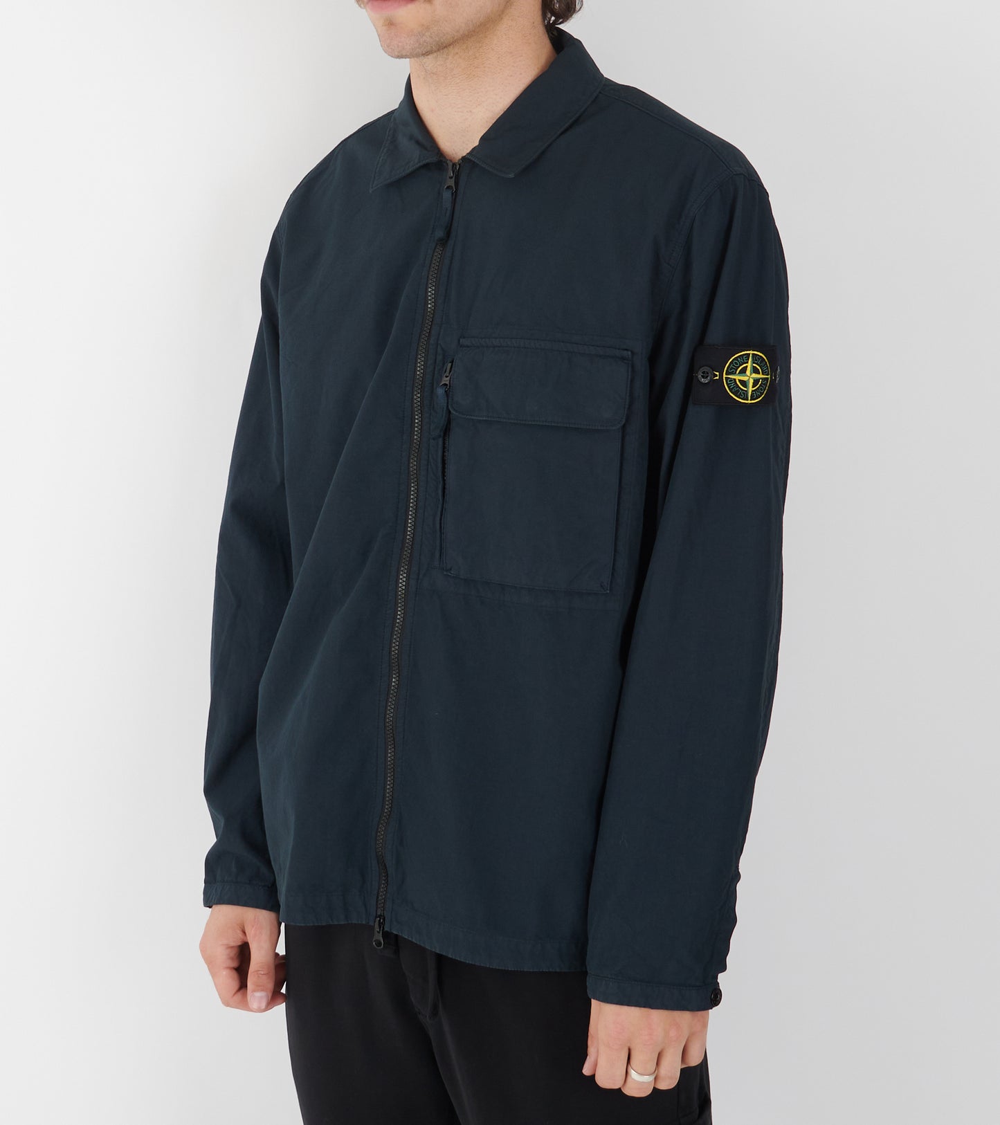 Cotton Overshirt Navy