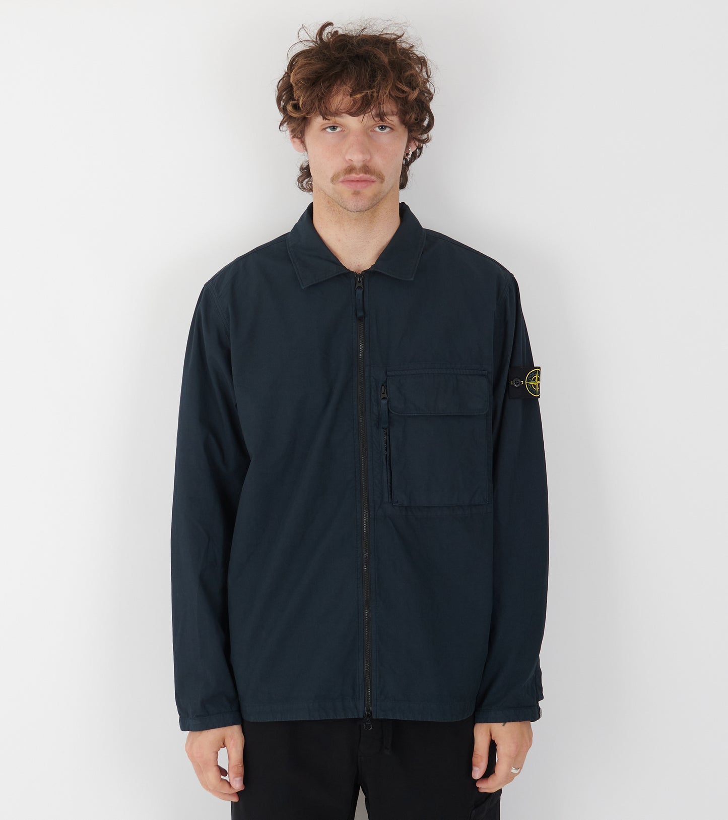 Cotton Overshirt Navy