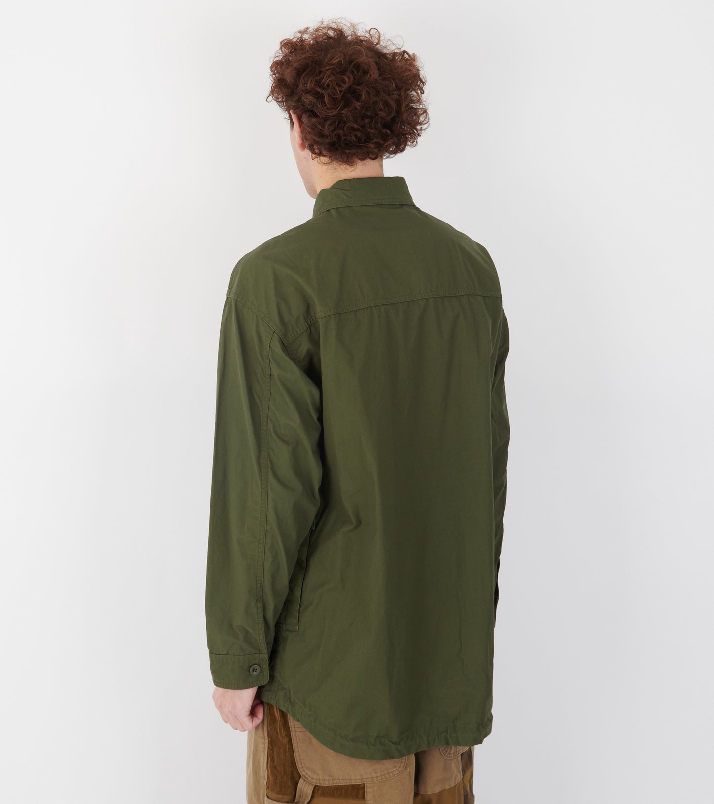 Cotton Overshirt Army Green