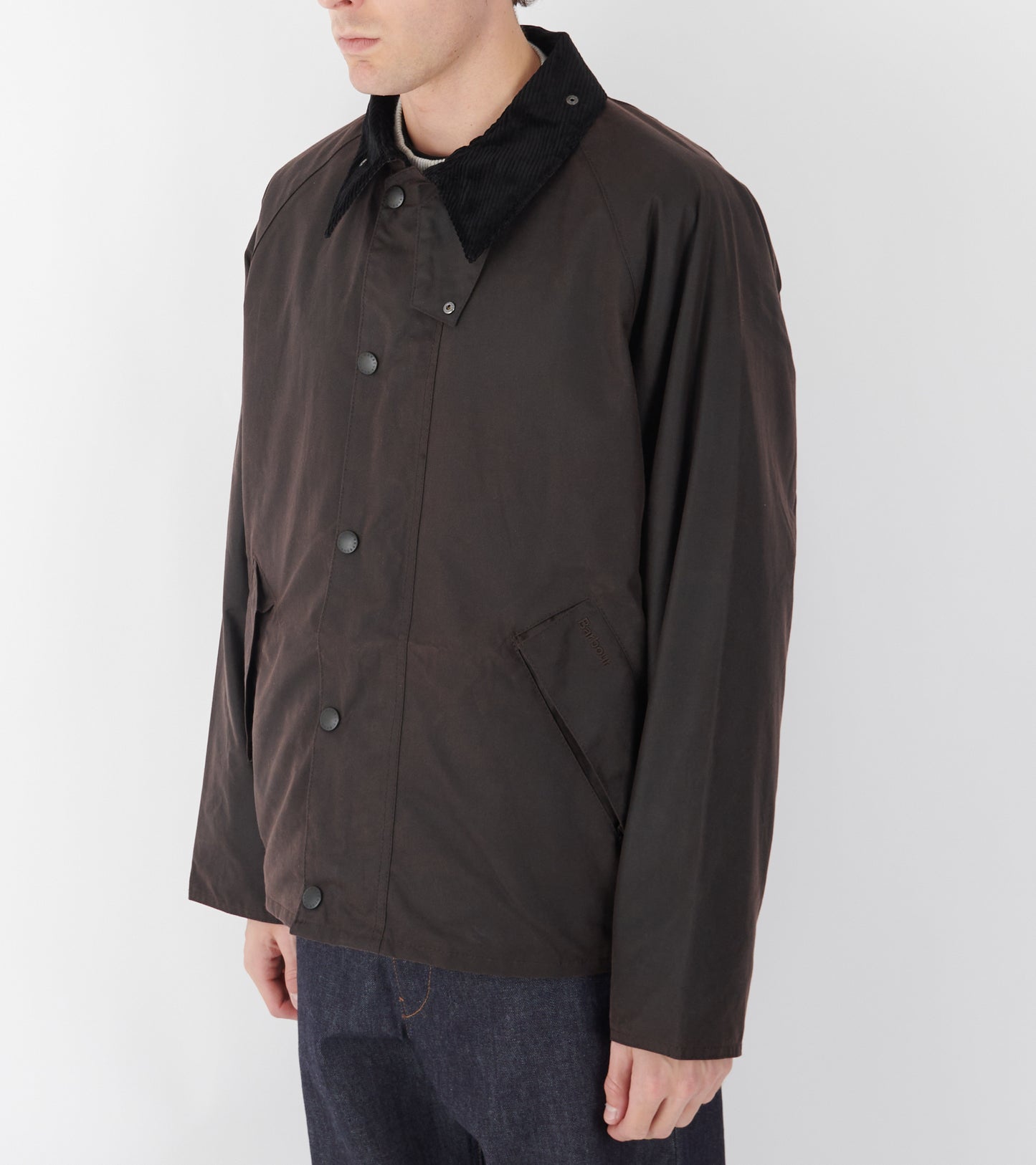 Barbour OS Transport Wax Jacket Brown