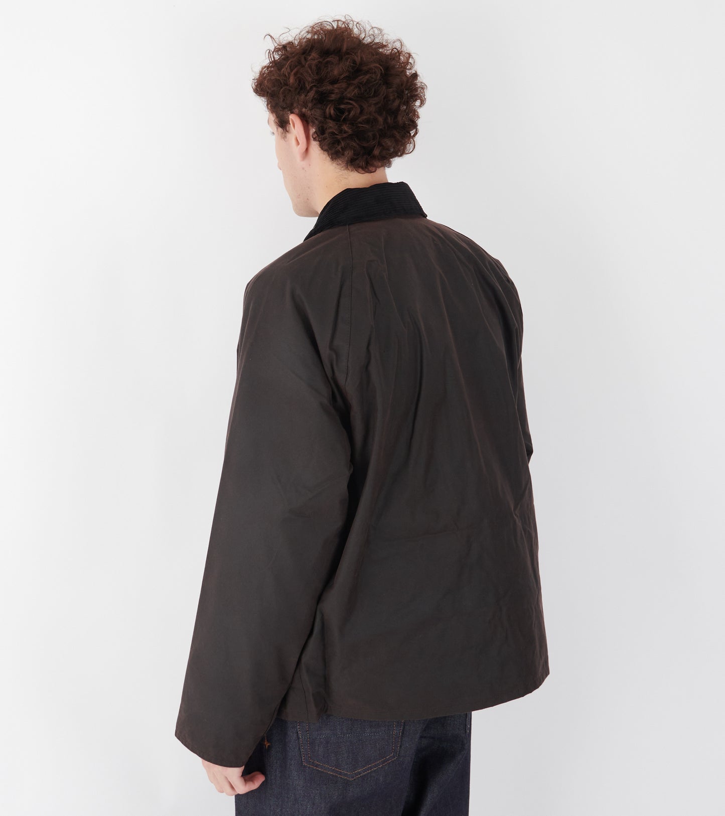 Barbour OS Transport Wax Jacket Brown
