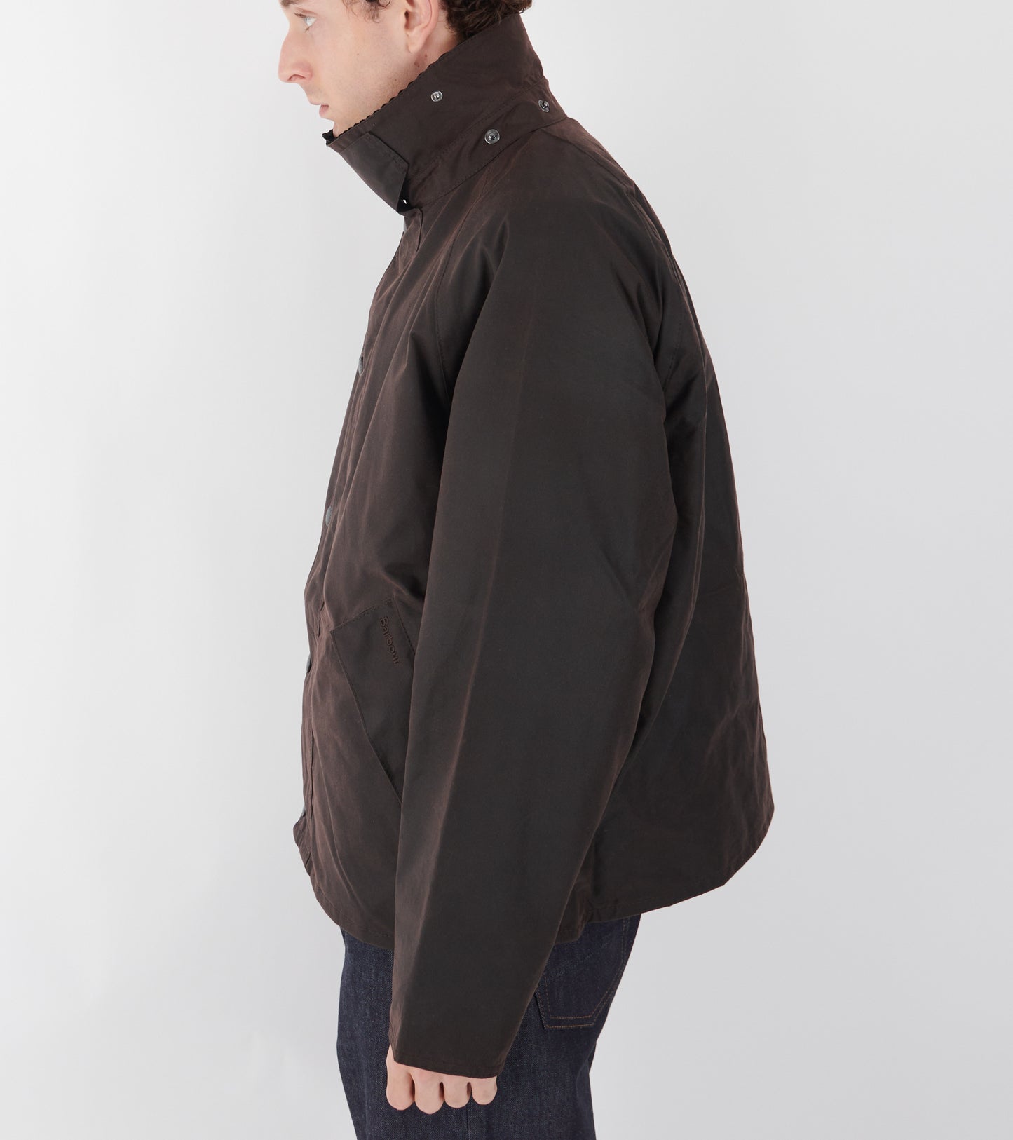 Barbour OS Transport Wax Jacket Brown