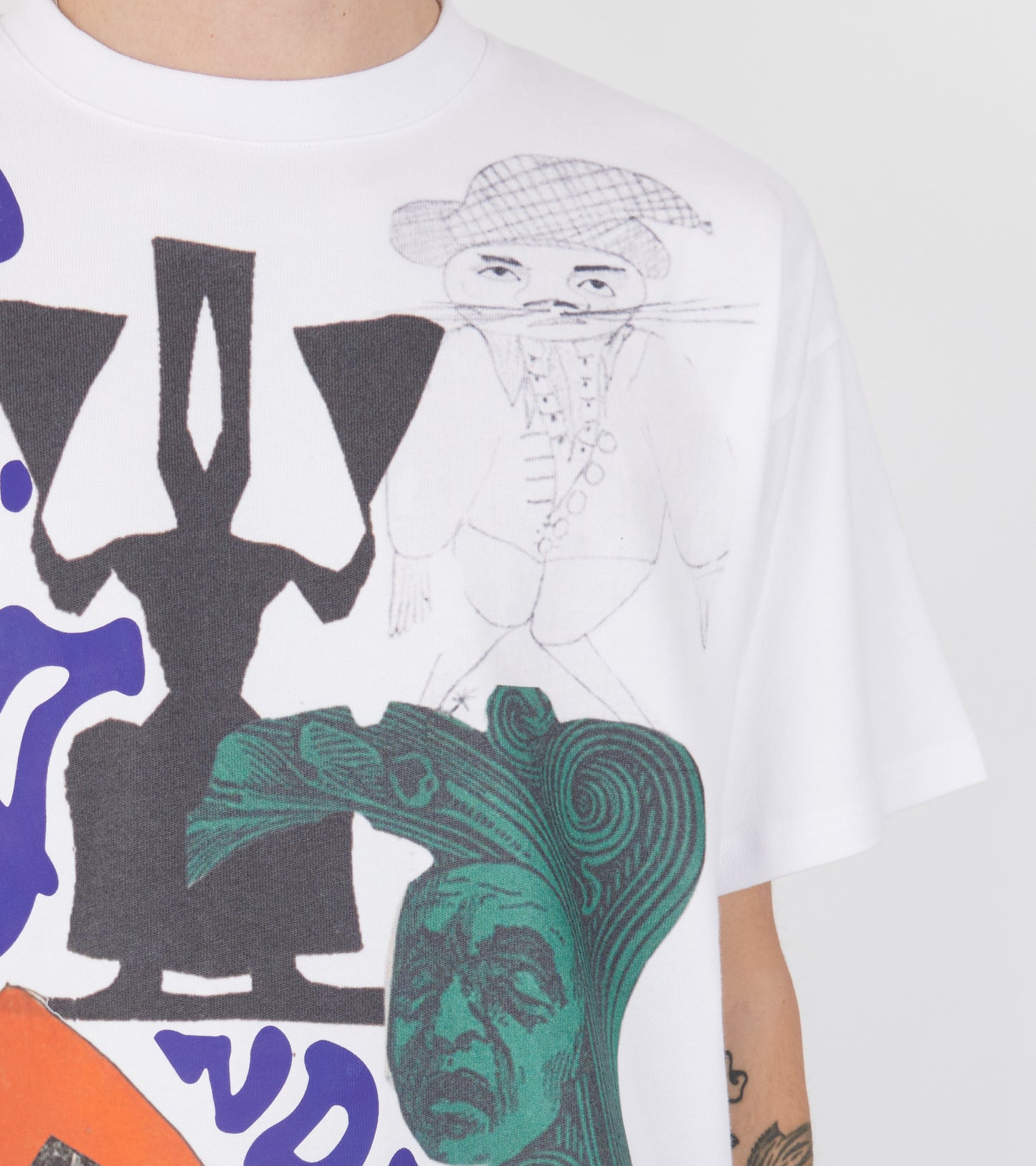 H.C. Andersen X Le Fix T-shirt No. 5 White