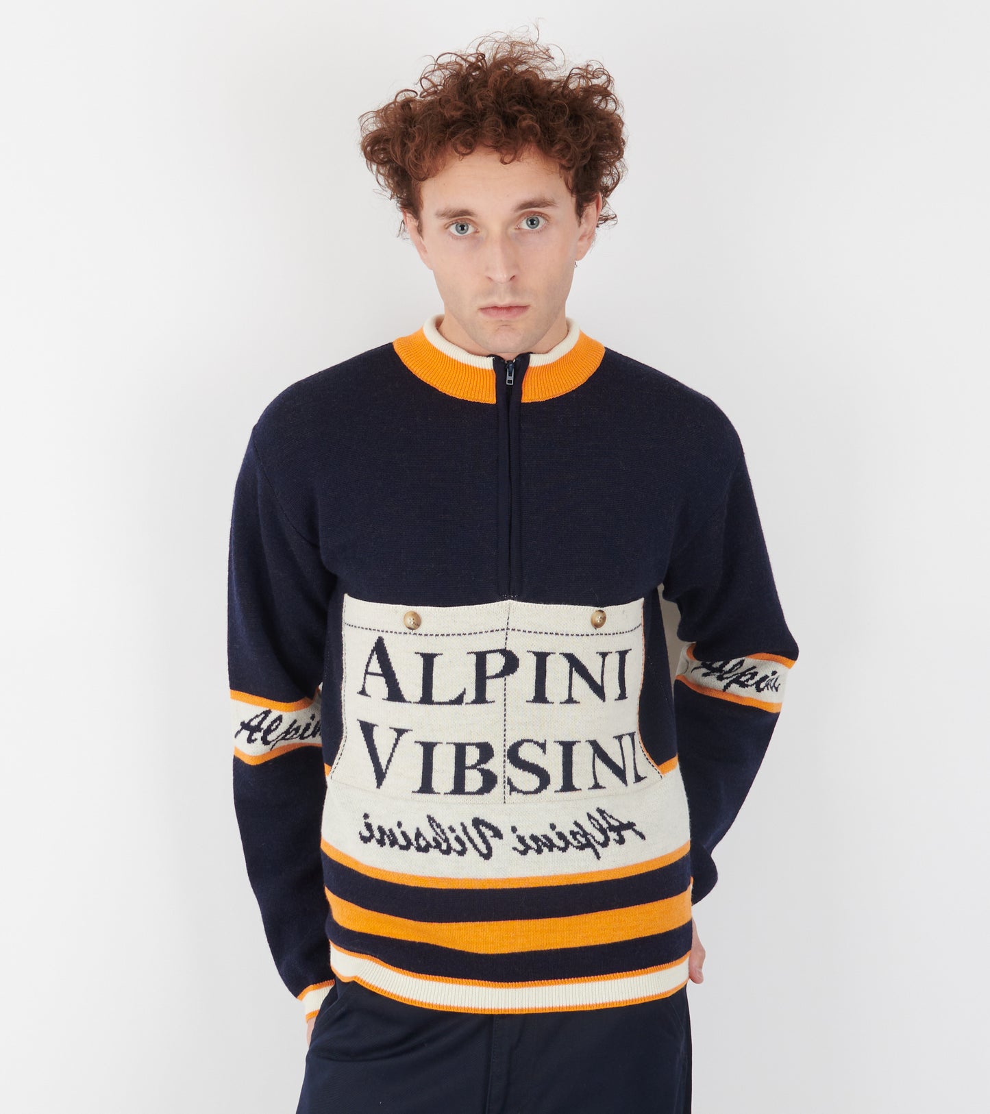 Race Jersey Long Sleeve Navy Alpini