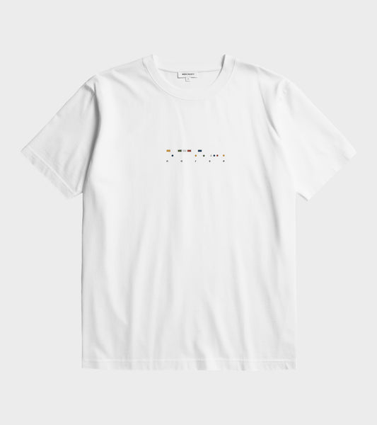 Johannes Code Print T-shirt White