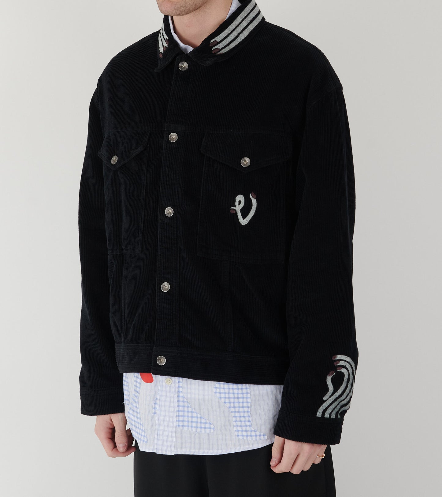 Cosmos Corduroy Jacket Black