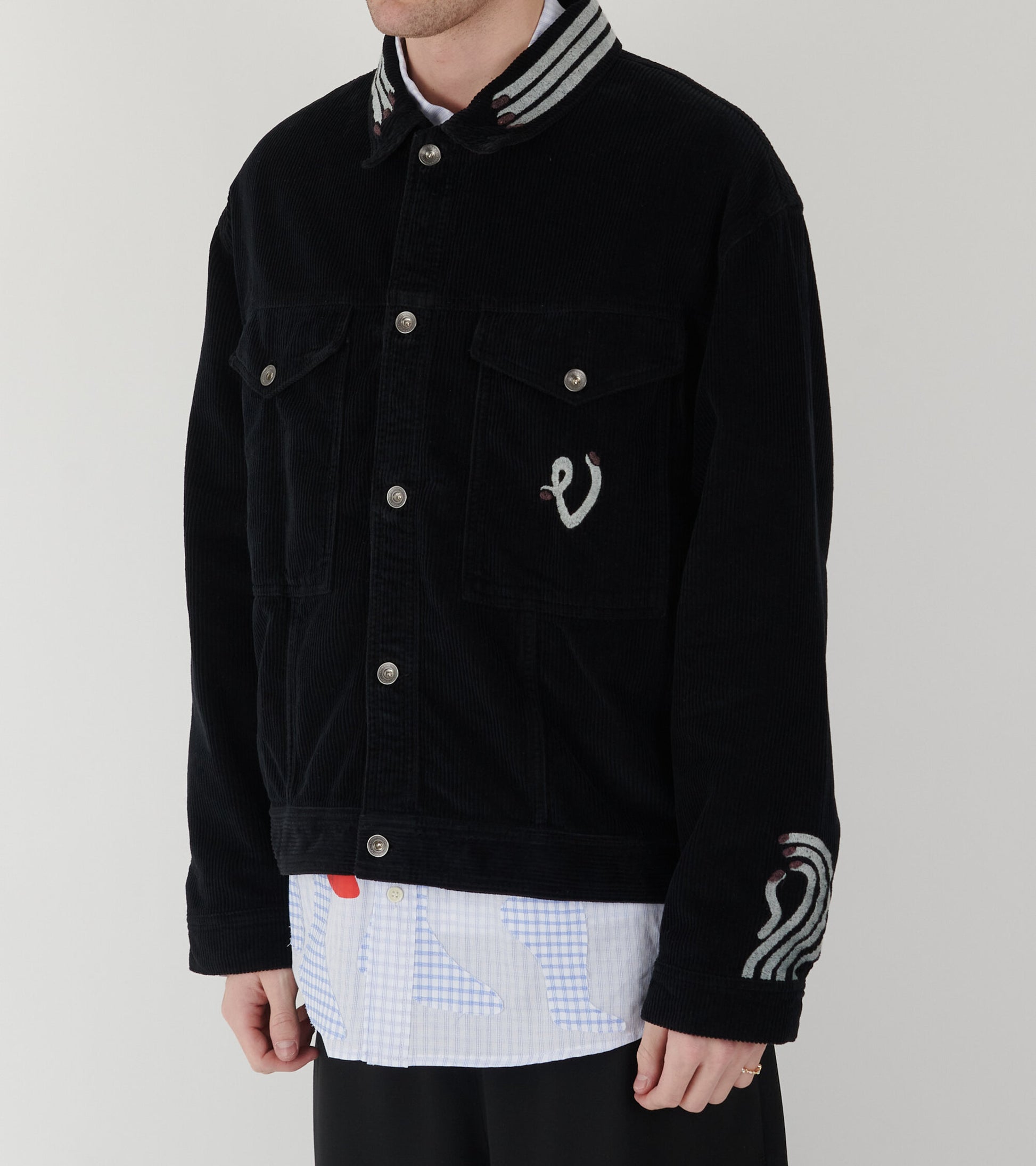 Cosmos Corduroy Jacket Black