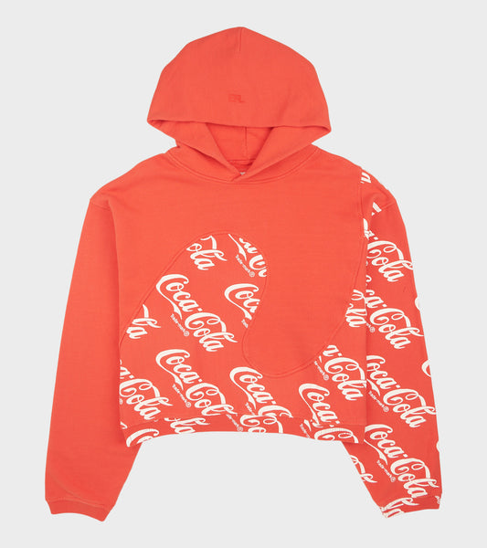 Coca Cola Swirl Hoodie Red