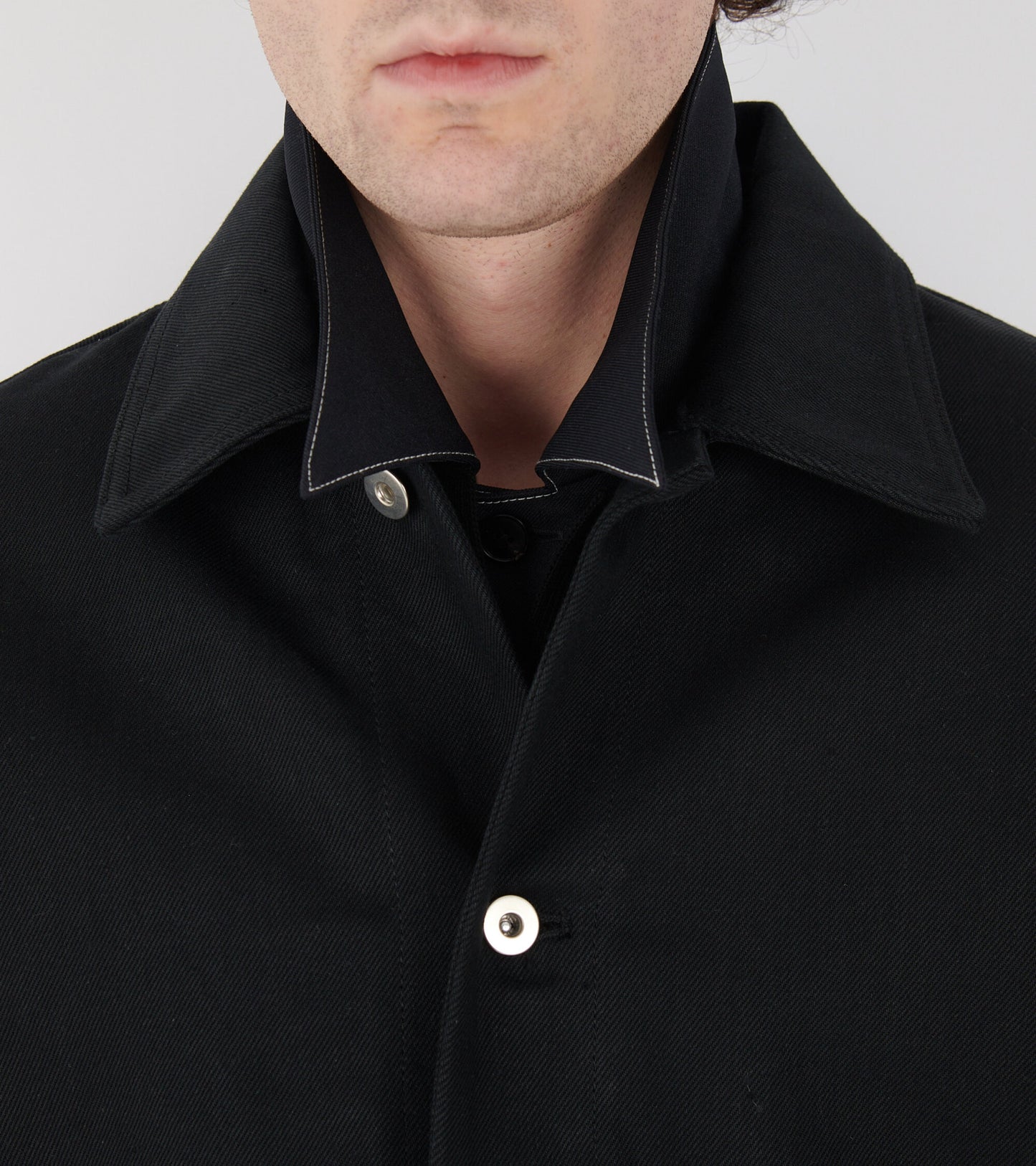 New Denim Washed Shirt Black