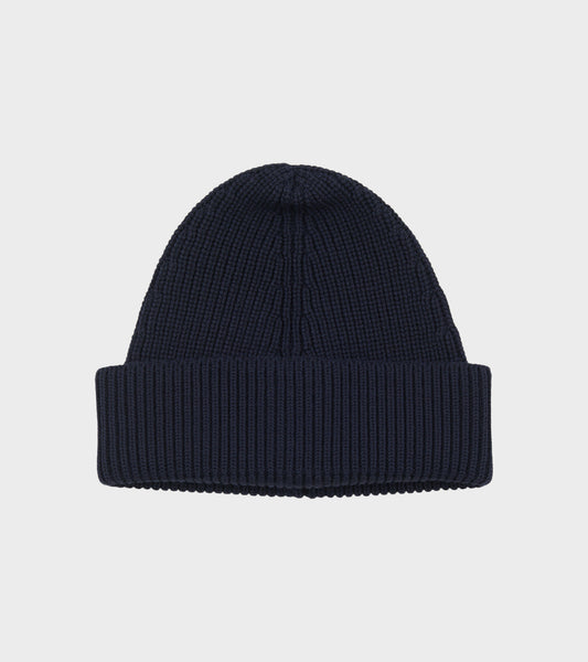 Wool Mix Beanie Navy