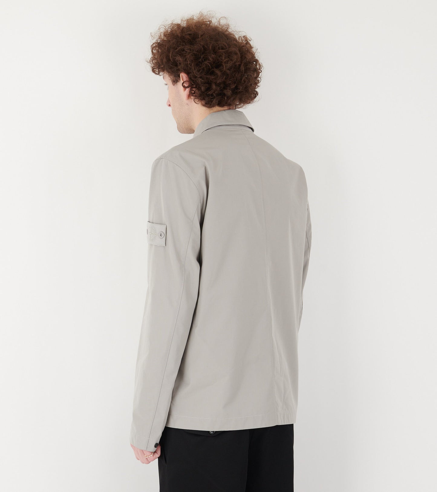 Ghost Cotton Zip Overshirt Grey