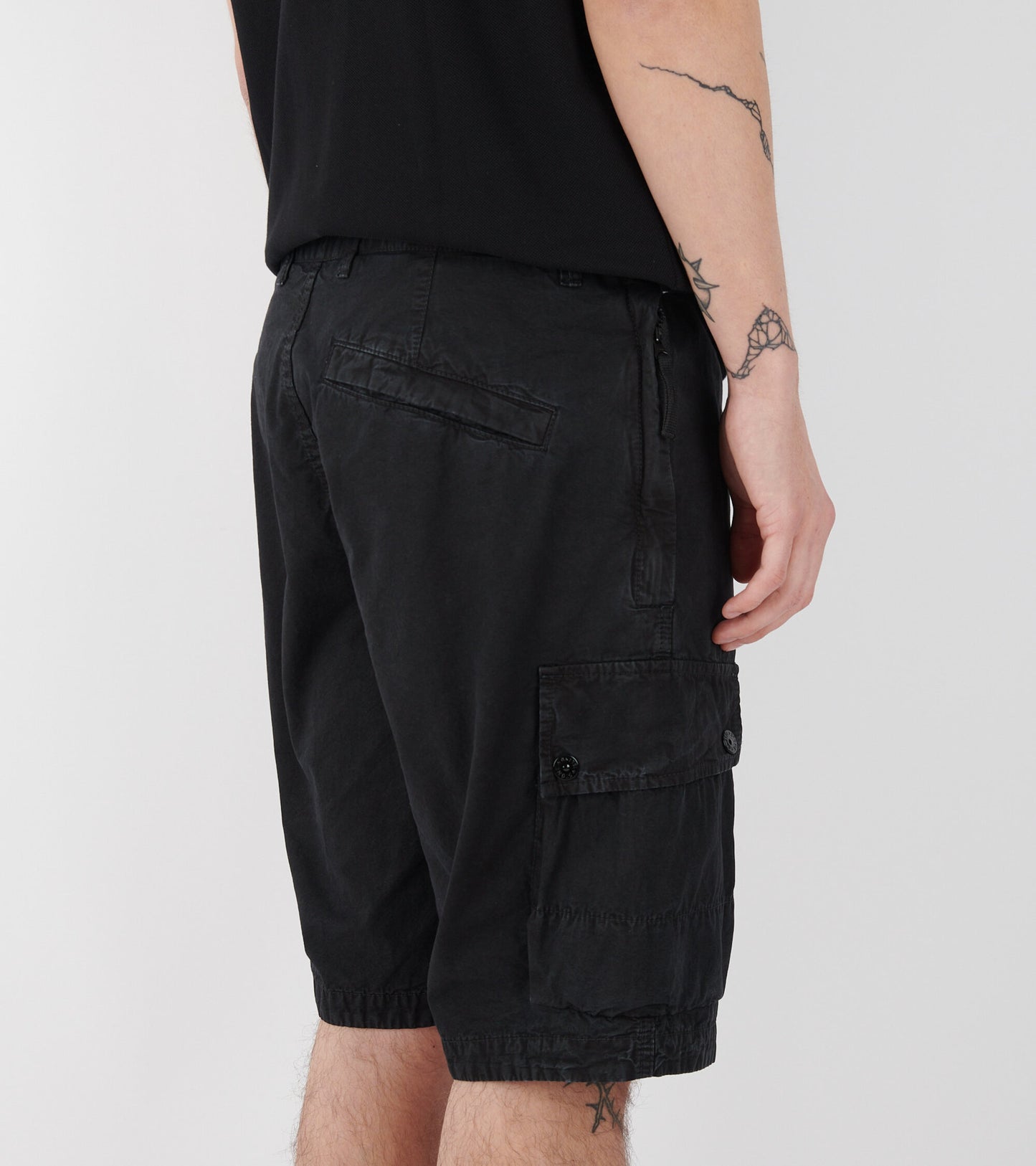 Cargo Patch Shorts Black