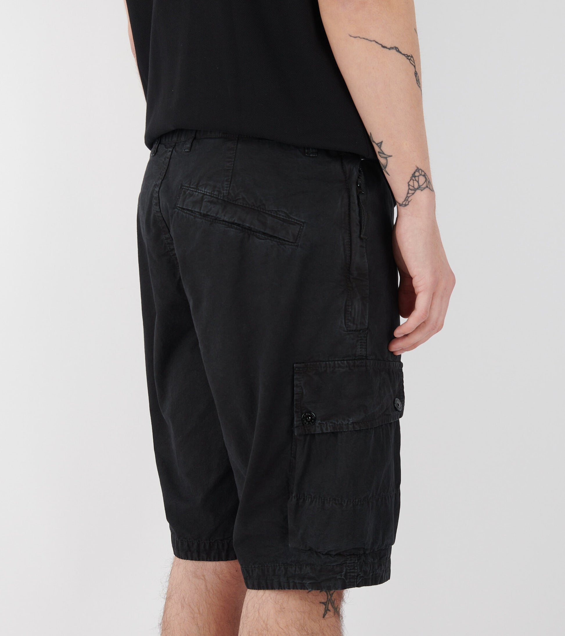 Cargo Patch Shorts Black