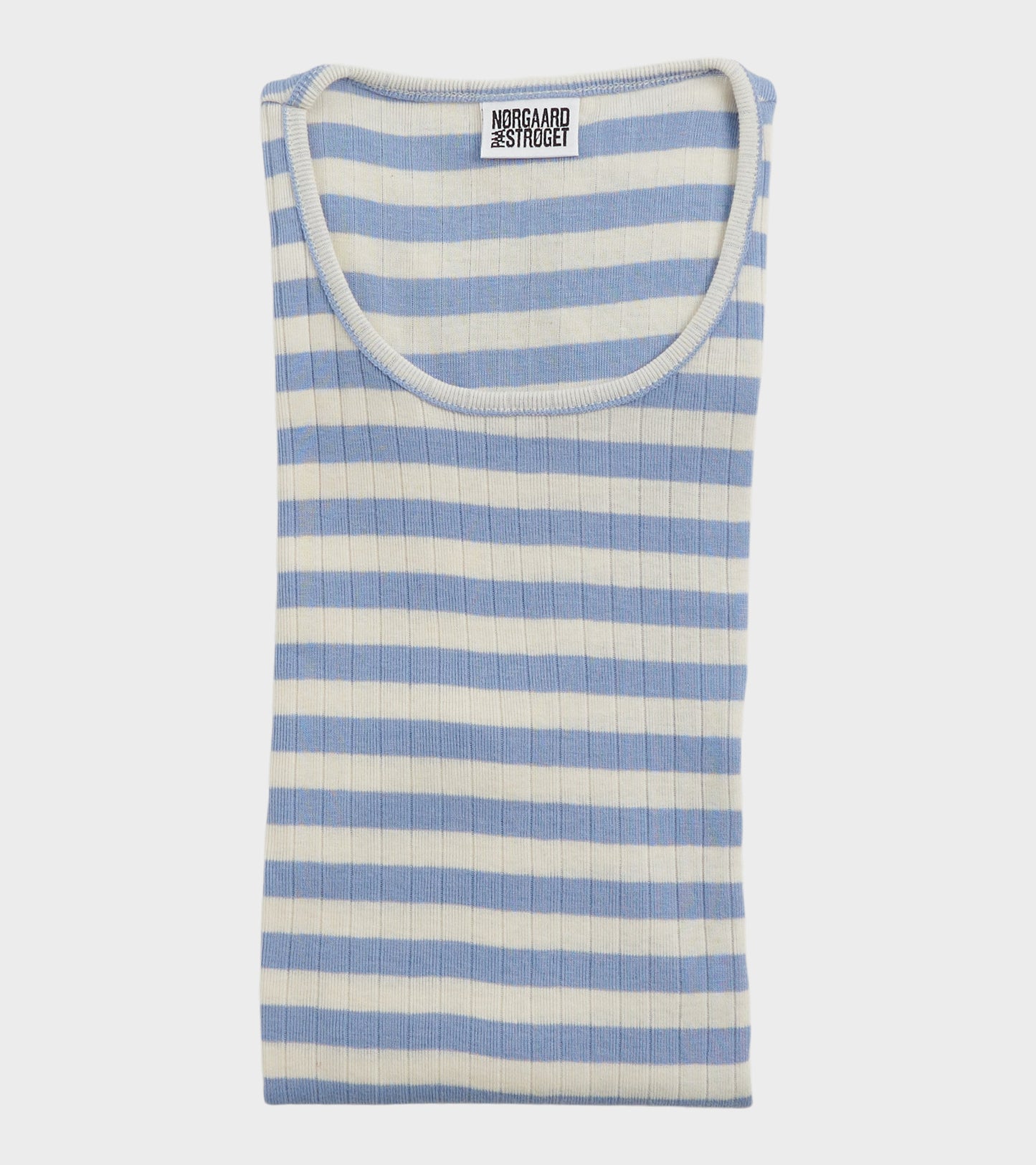 101 Rib Extra Light Blue/Ecru