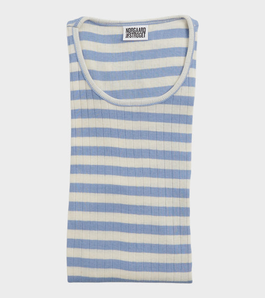 101 Rib Extra Light Blue/Ecru