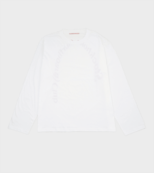 Back Logo Longsleeve White