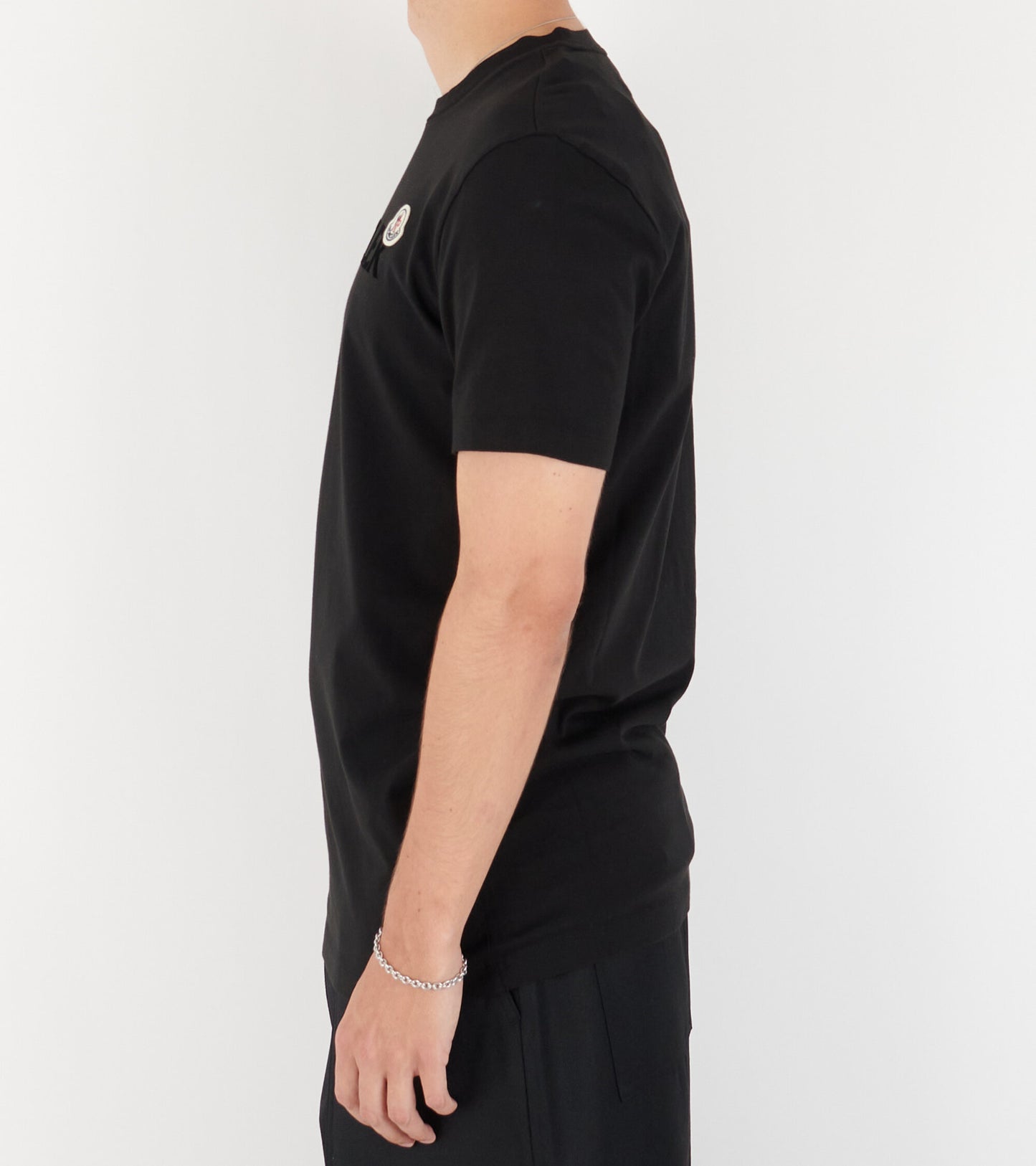 Flocked Logo T-shirt Black