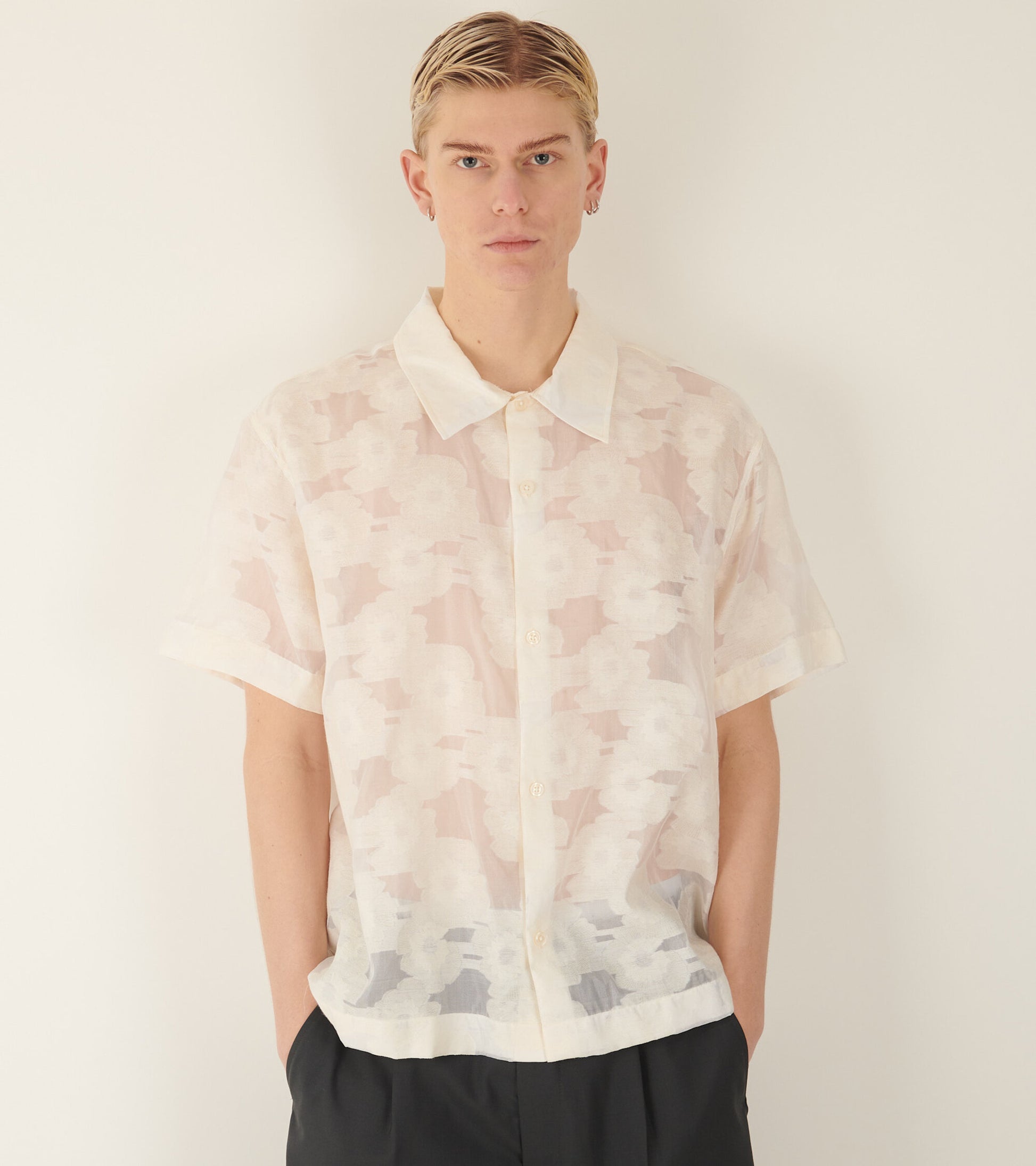 Holiday Shirt Floral Silk