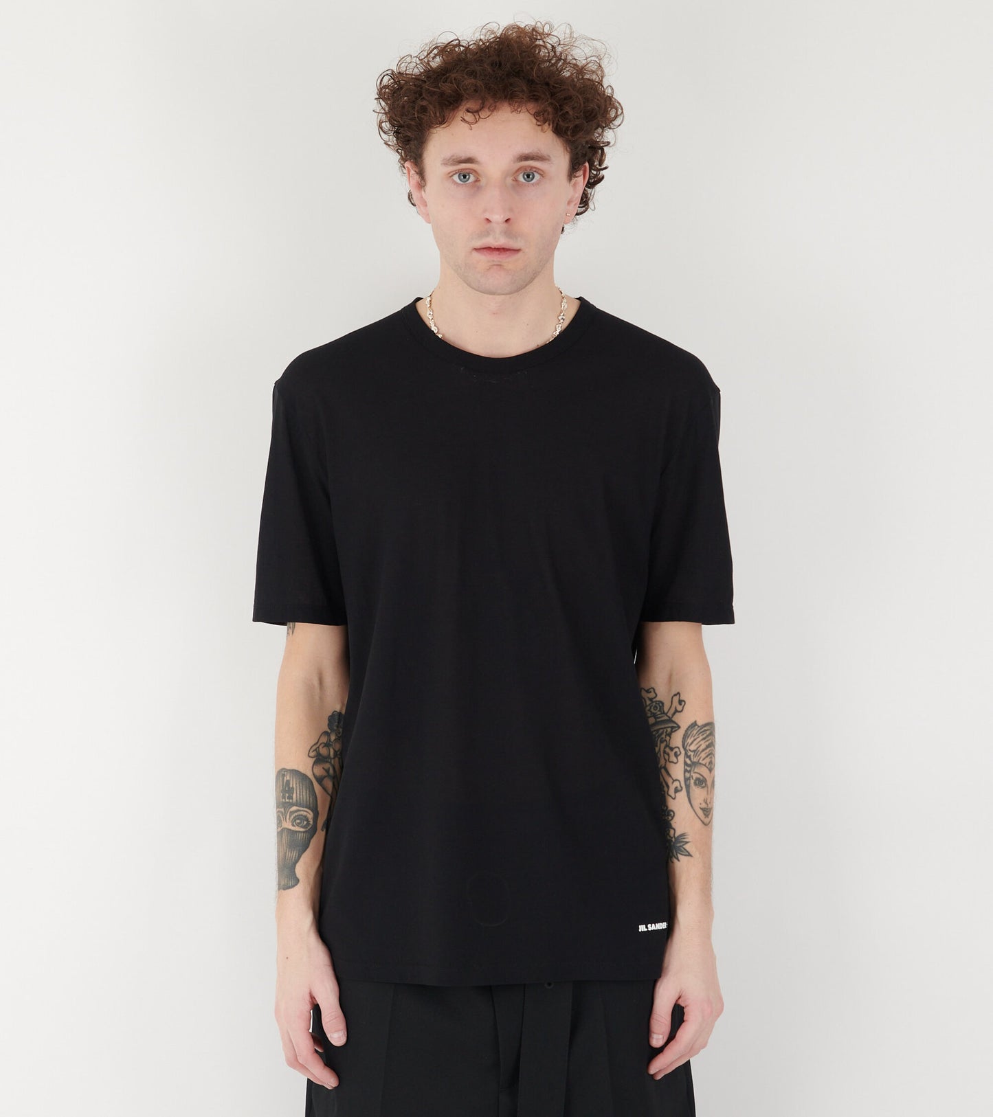 Ultra Light Cotton Crepe T-shirt Black