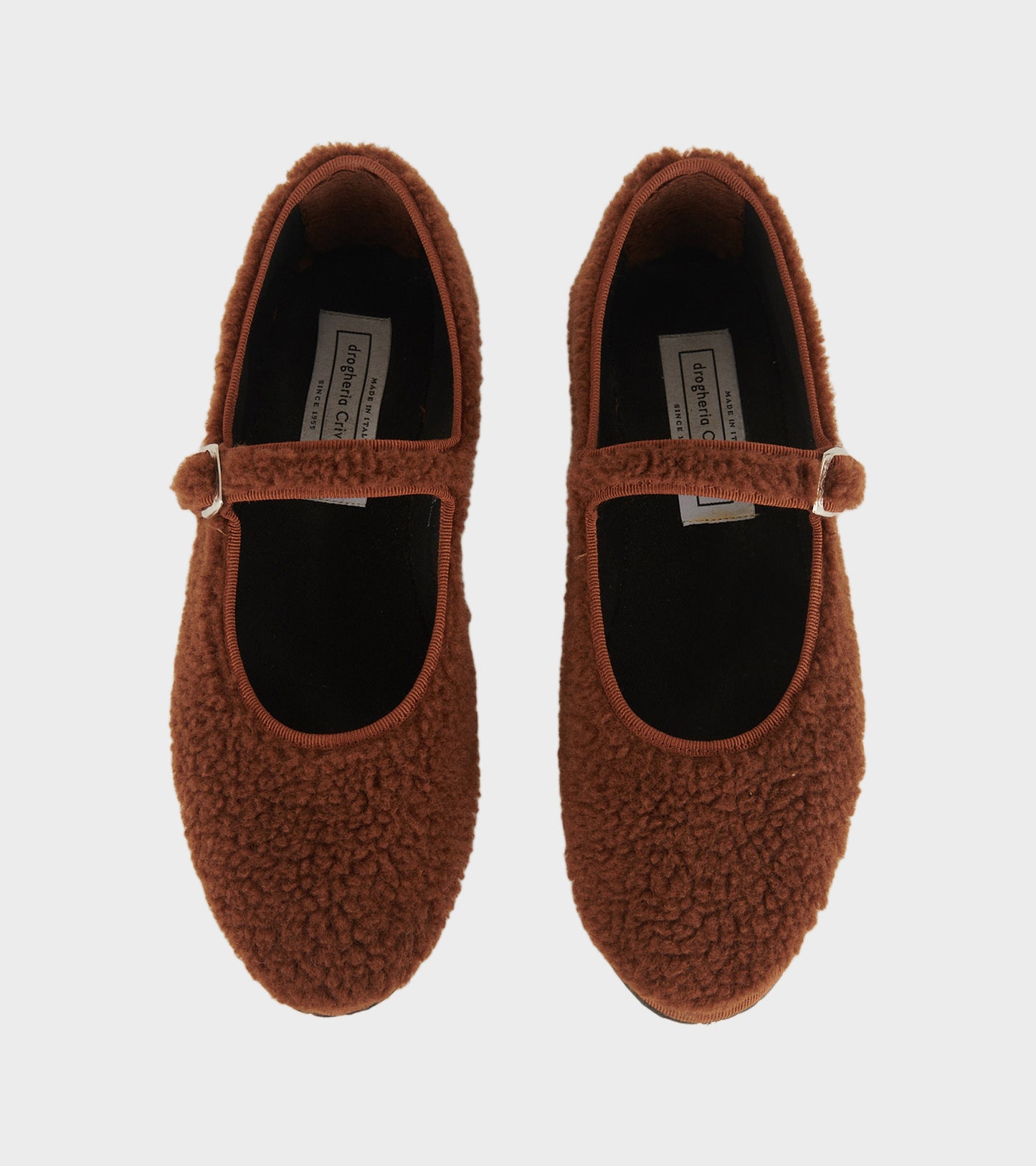 Wool Mary Jane Ballerina Brown/Brown