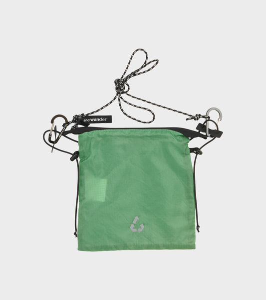 Nylon Sacoche Bag Off-white/Green