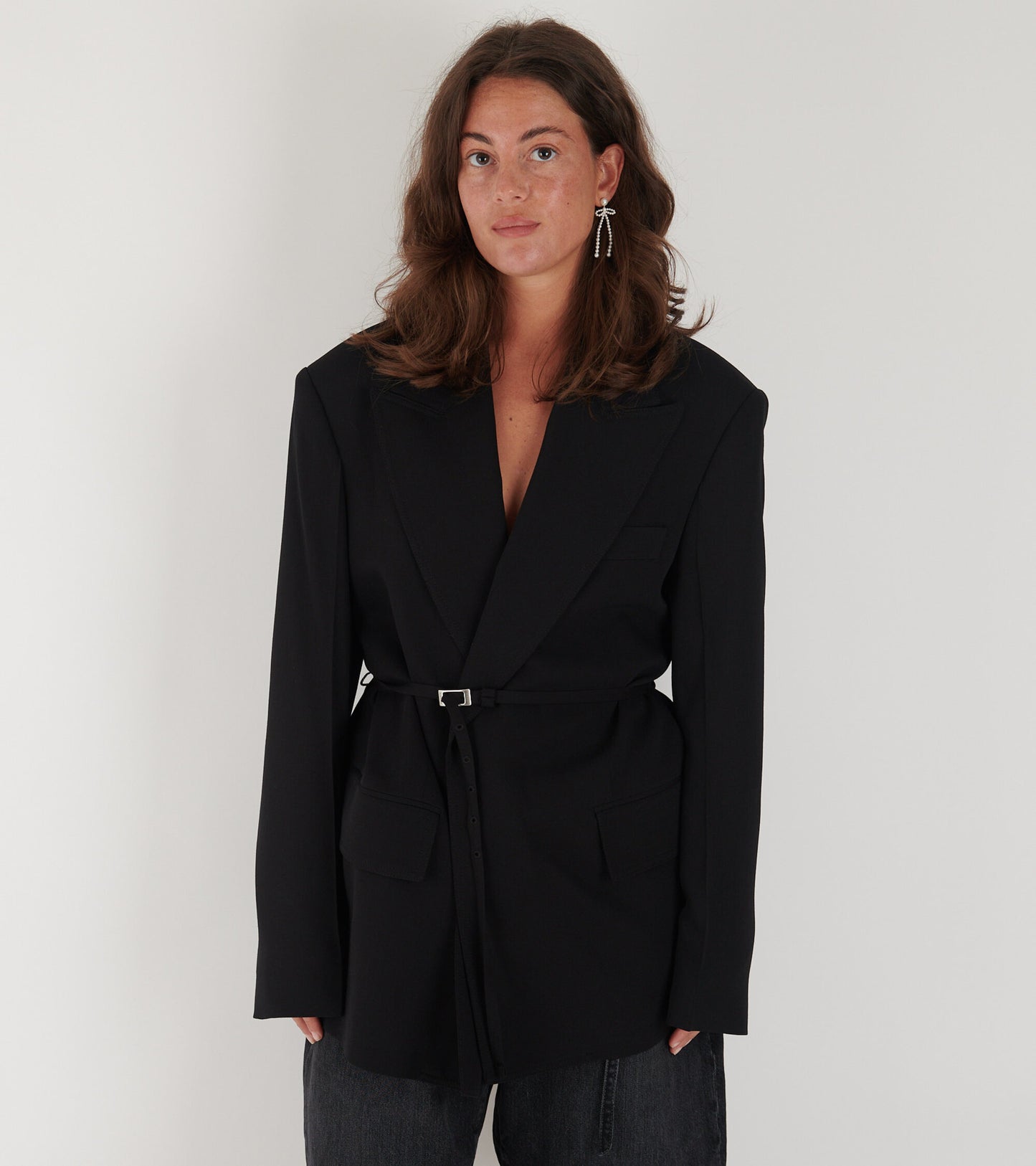 Belted Blazer Black
