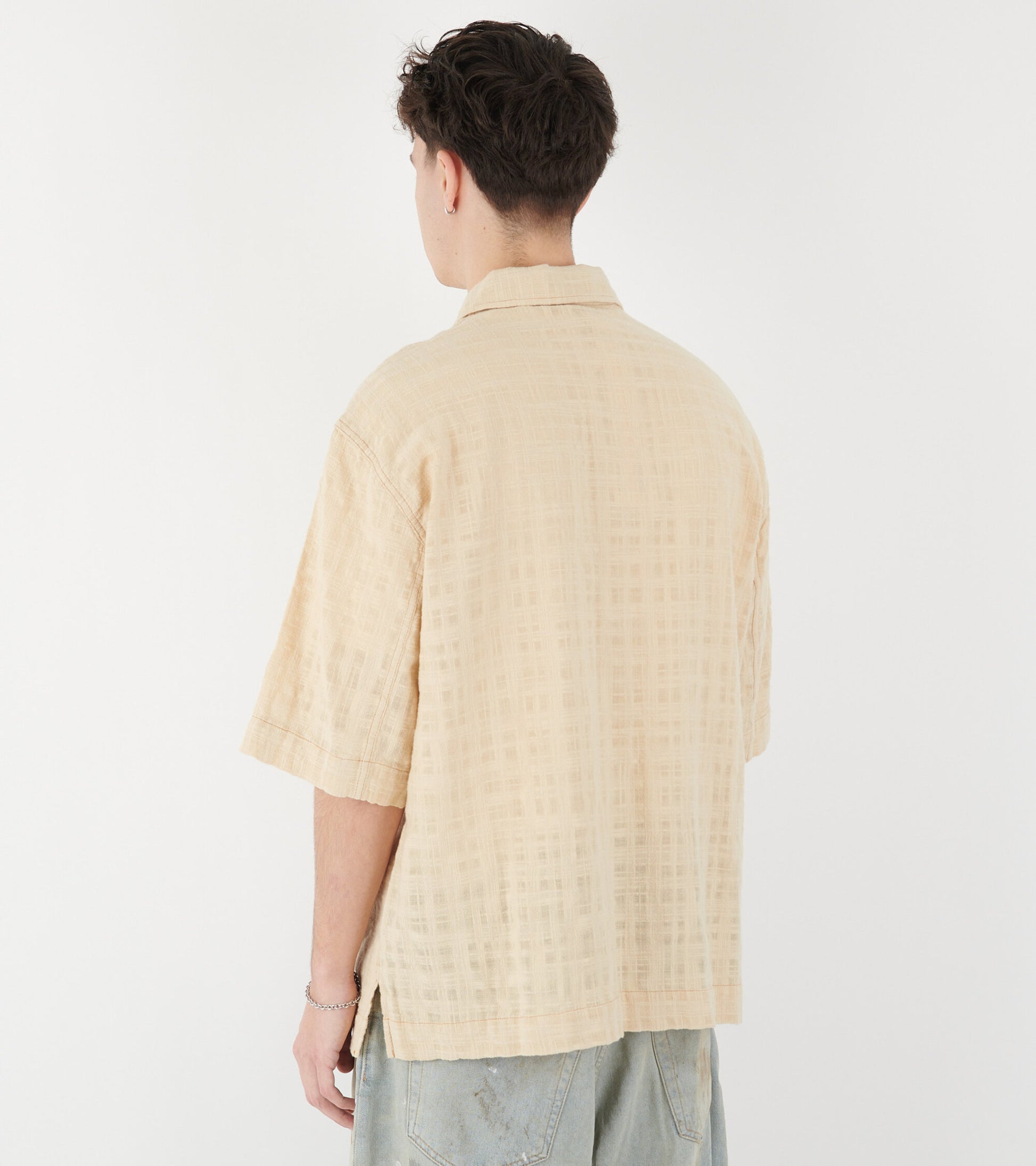 Adam Shirt Beige Contrast