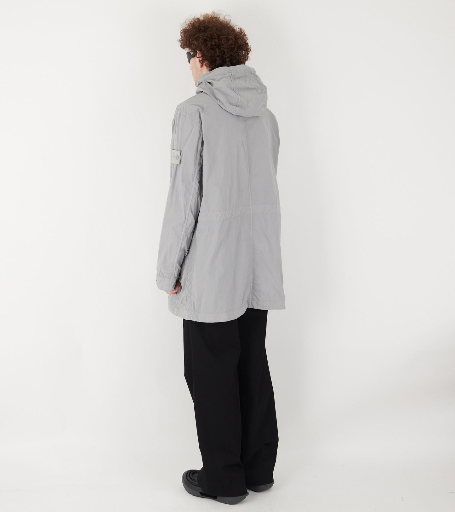 Ghost Nylon Smerigliato Coat Grey