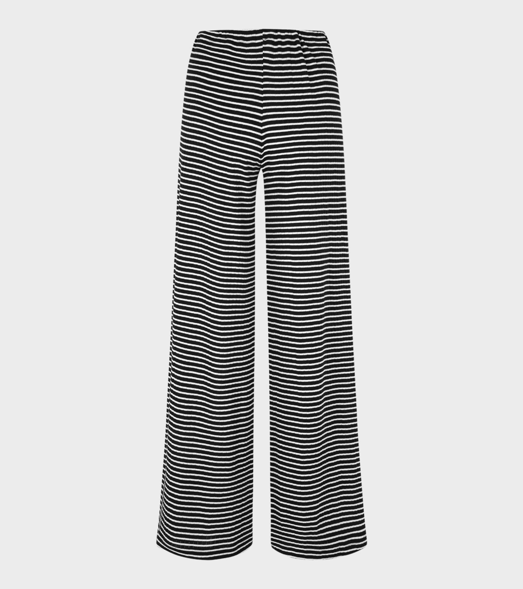 Nova Pants Stripes Black/Ecru