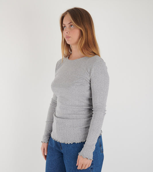 Edie Blouse Grey Melange