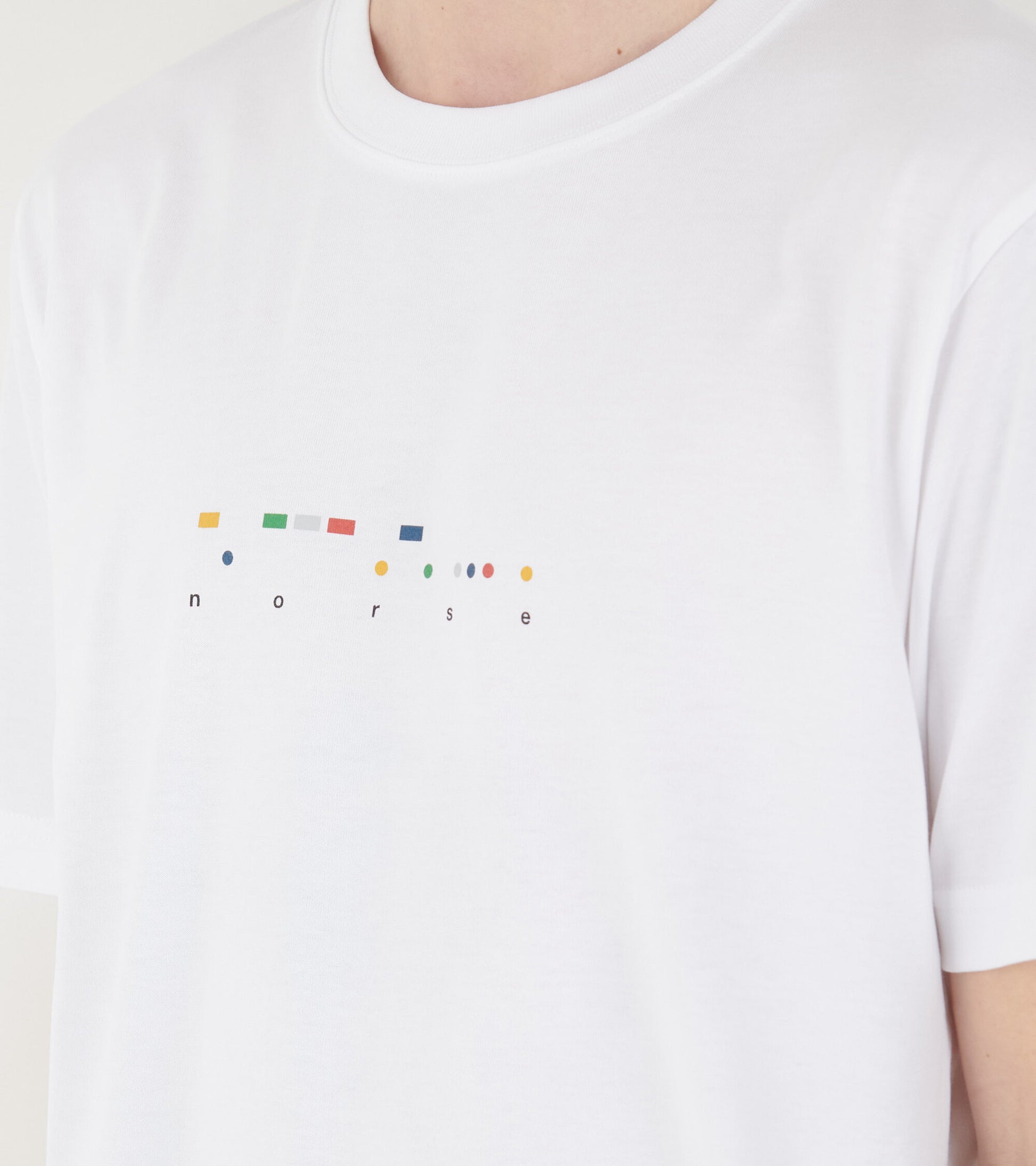 Johannes Code Print T-shirt White