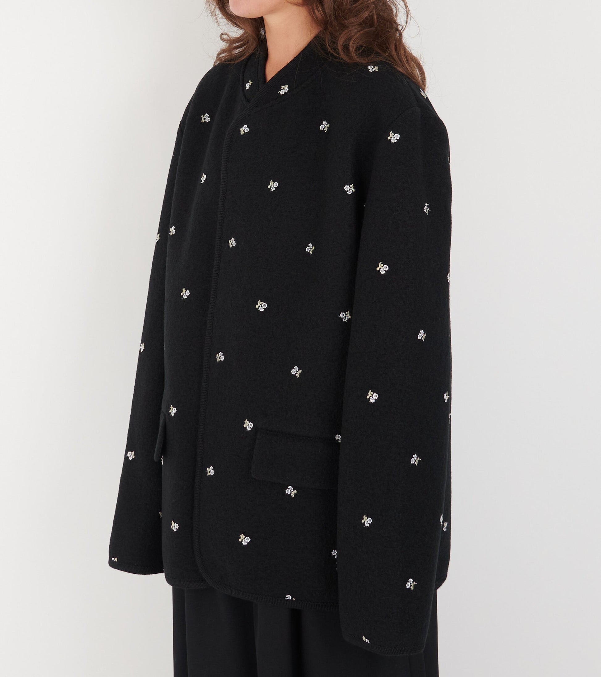 Walker Jacket City Flowers Black