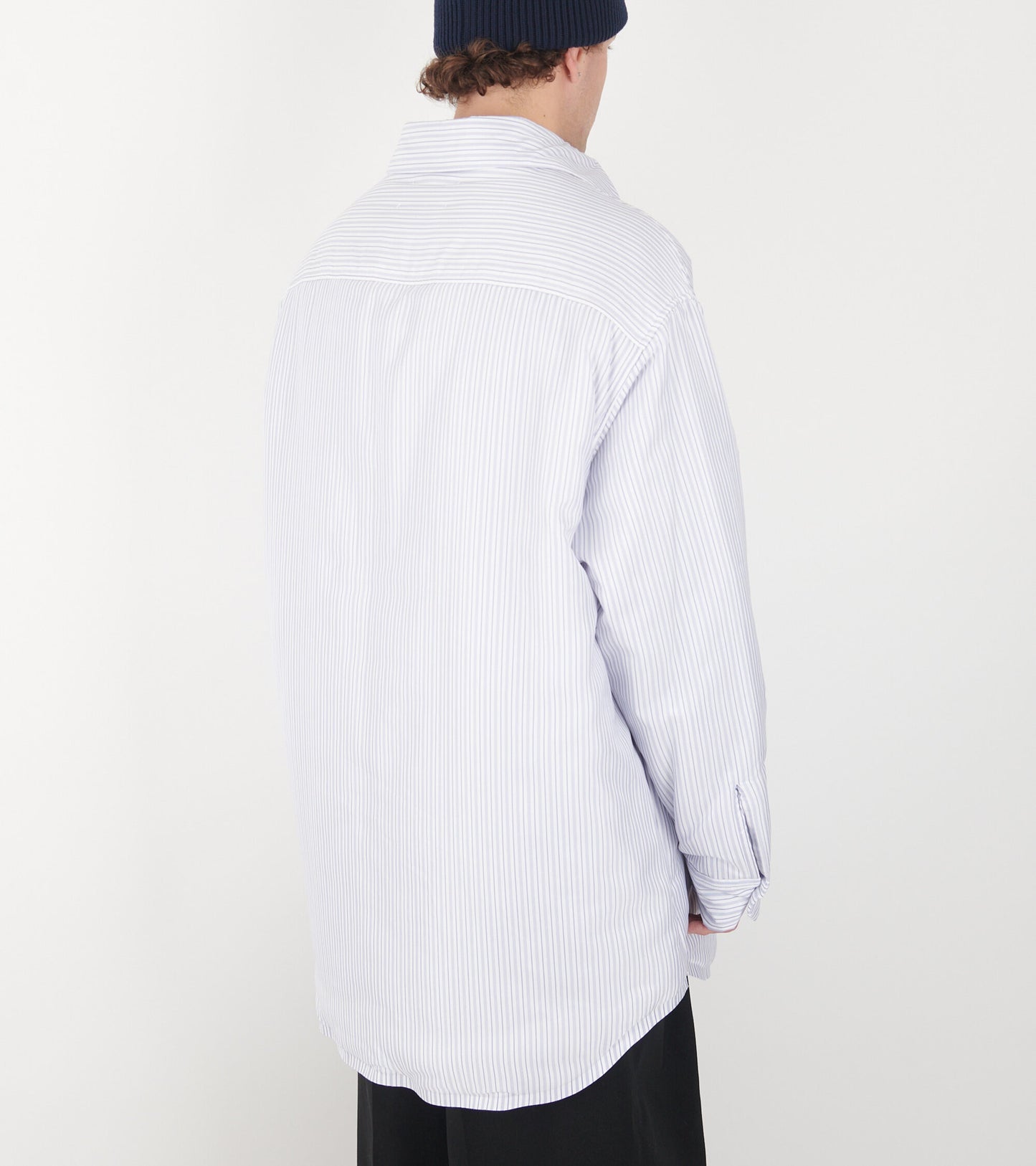 Padded Striped Shirt White/Blue