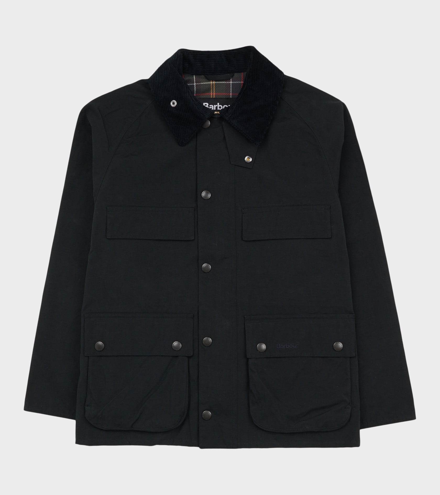 Barbour Bedale Peached Casual Jacket Black - Main Image