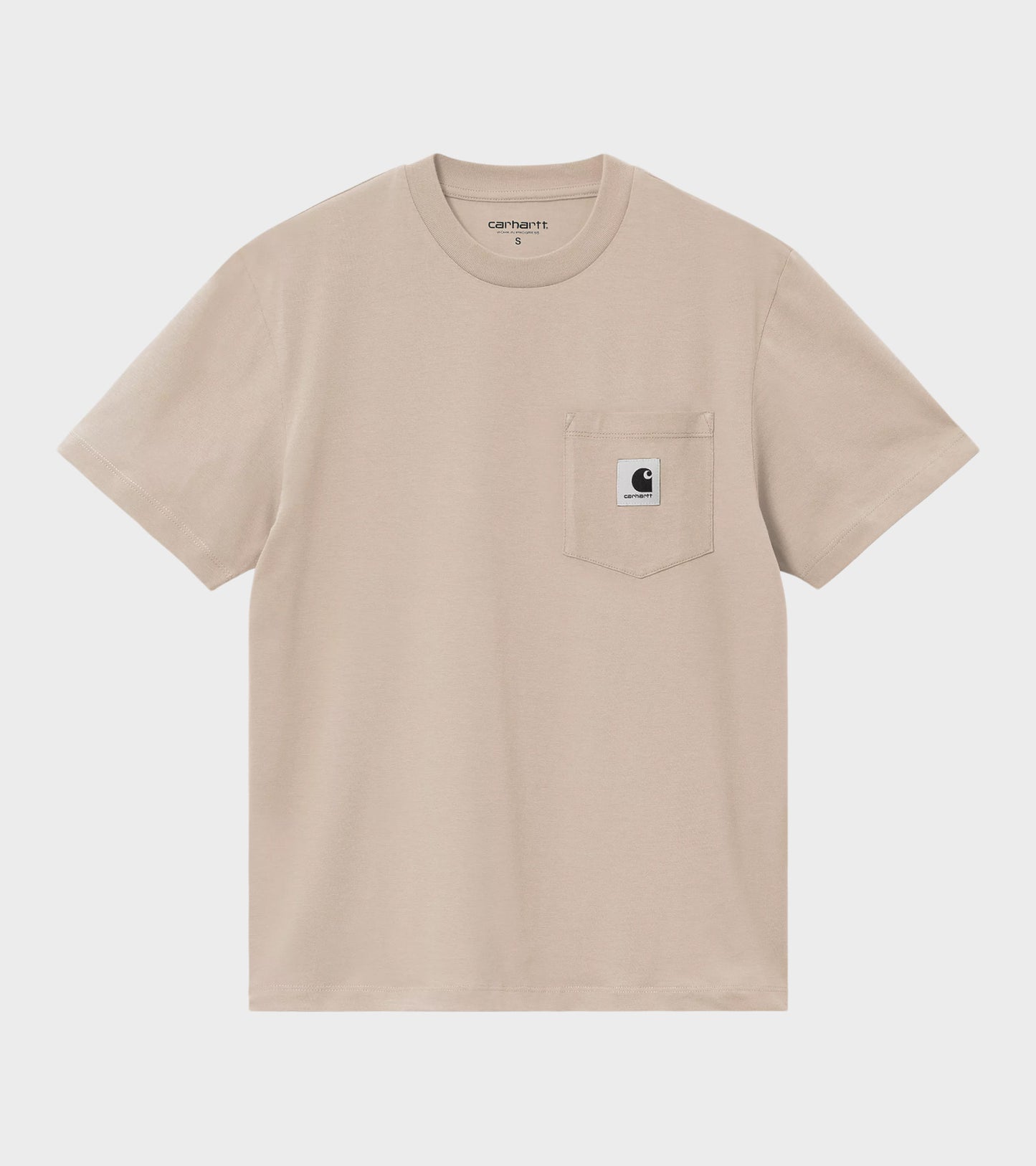 W S/S Pocket T-shirt Fleur De Sel