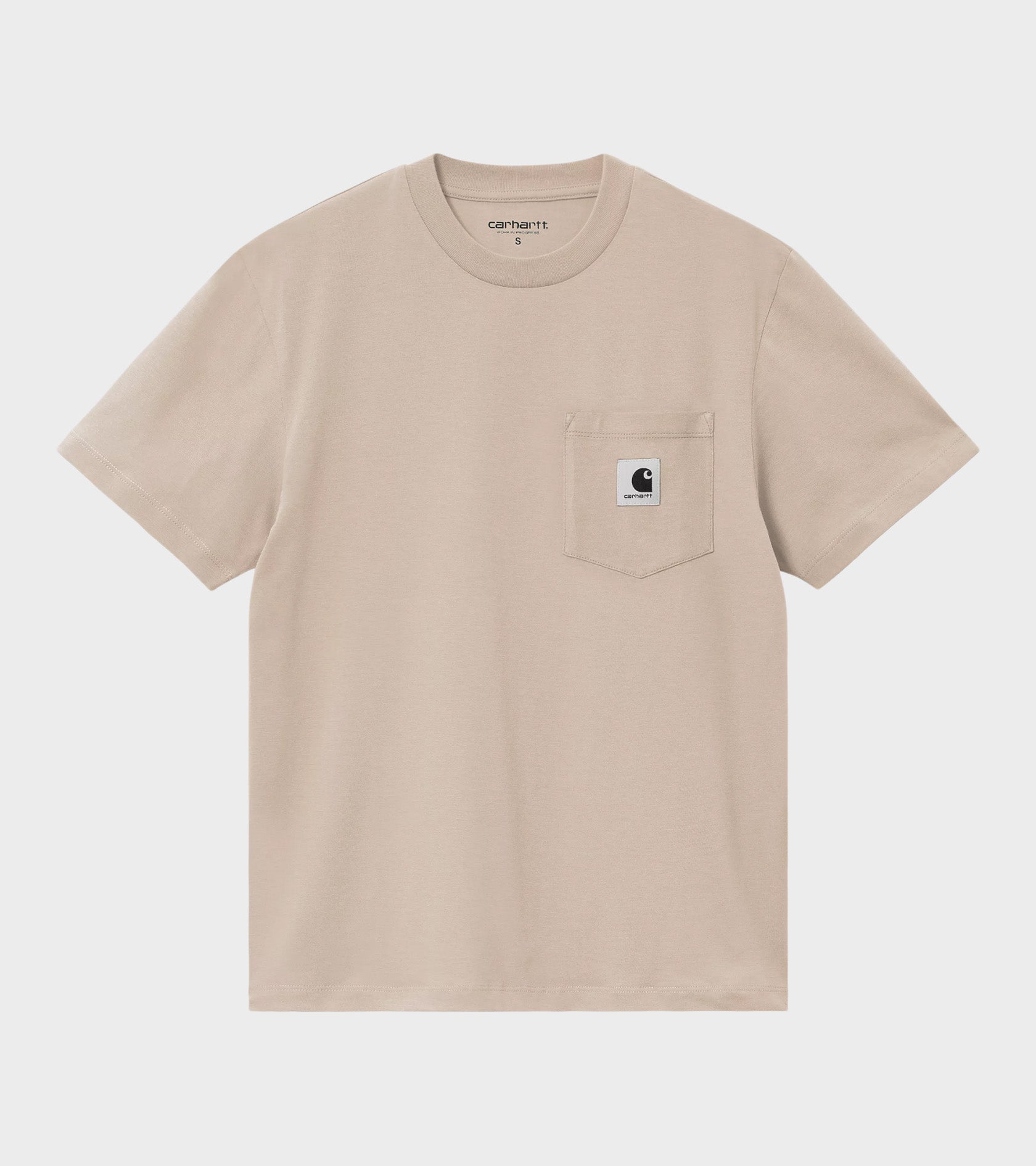 W S/S Pocket T-shirt Fleur De Sel