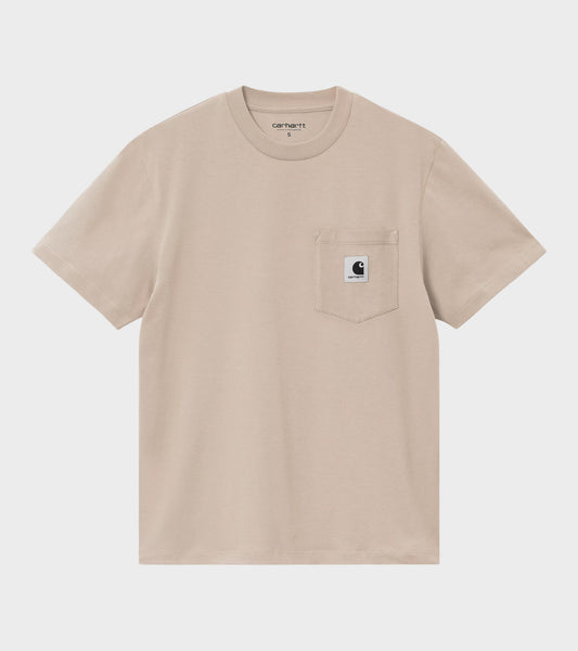 W S/S Pocket T-shirt Fleur De Sel