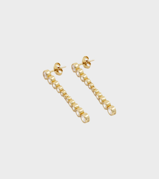Oda Long Earrings Gold