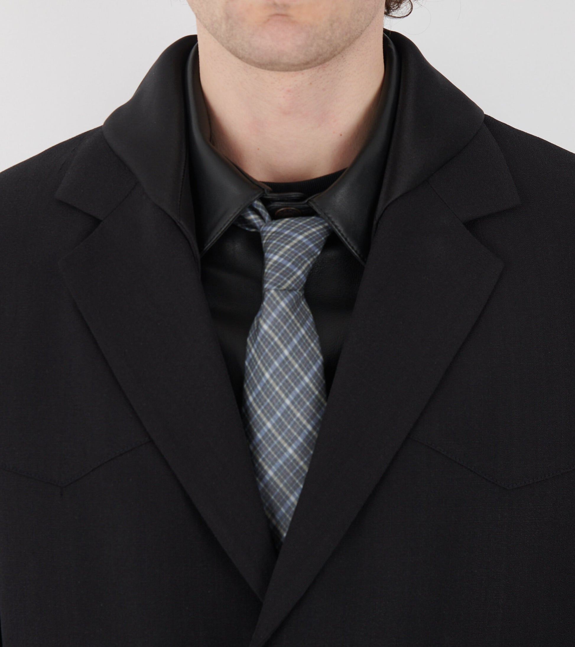 Fluid Silk Blazer Midnight