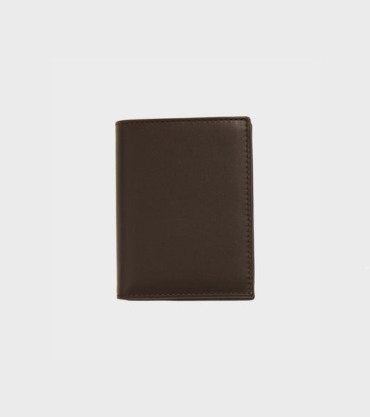 No Zip Wallet Marron