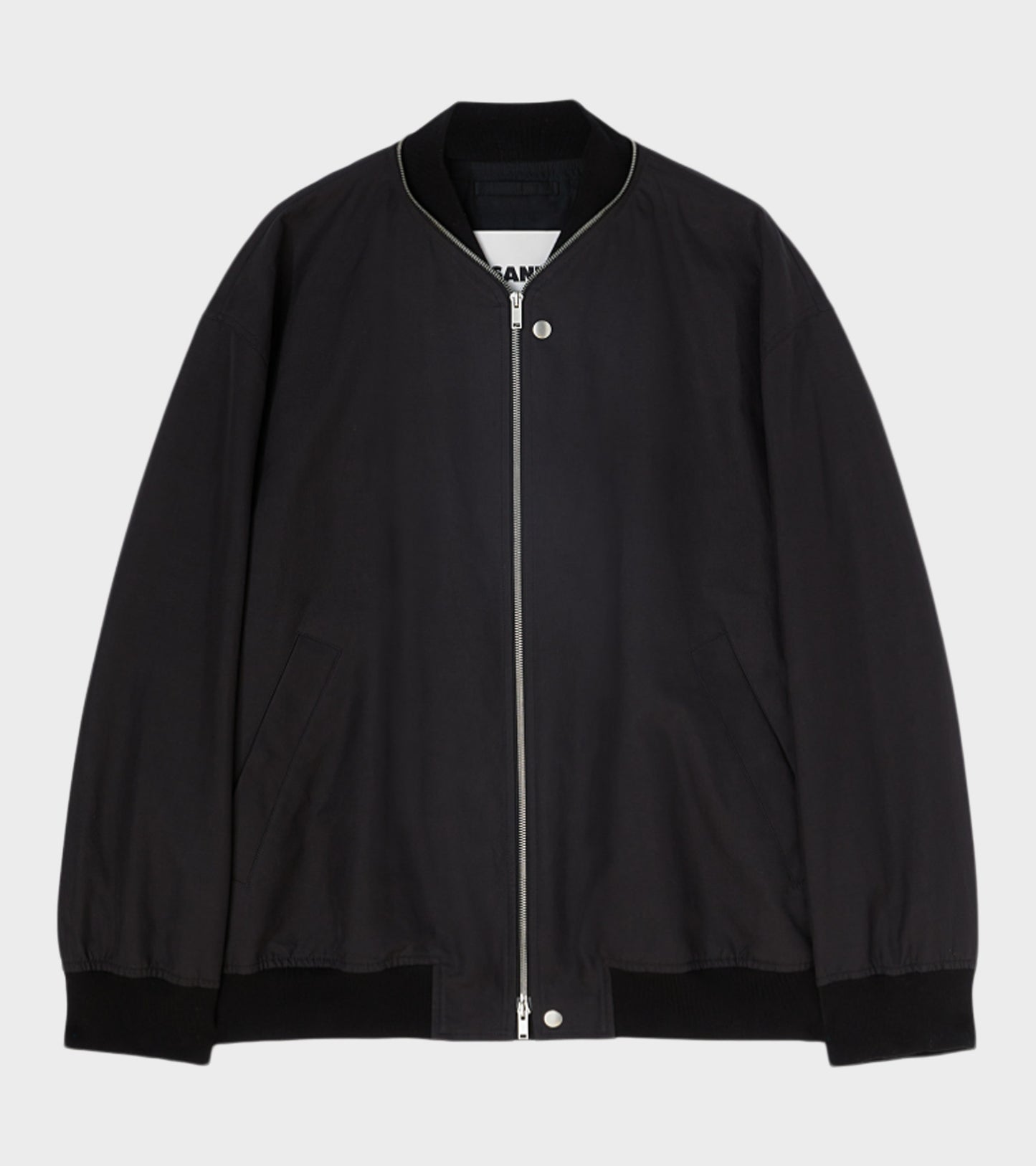 Lightweight Cotton Bomber Jacket Black