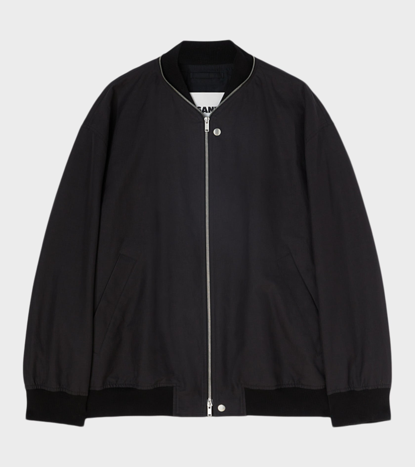 Lightweight Cotton Bomber Jacket Black