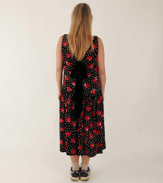 Sonya Dress Black Silk Velvet