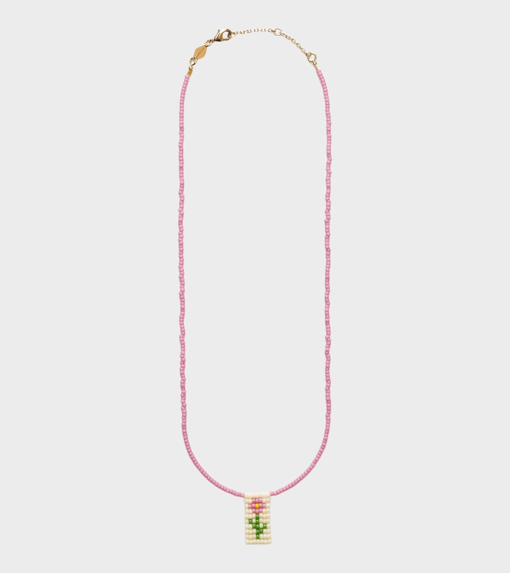 A Rose Is A Rose Necklace Pink