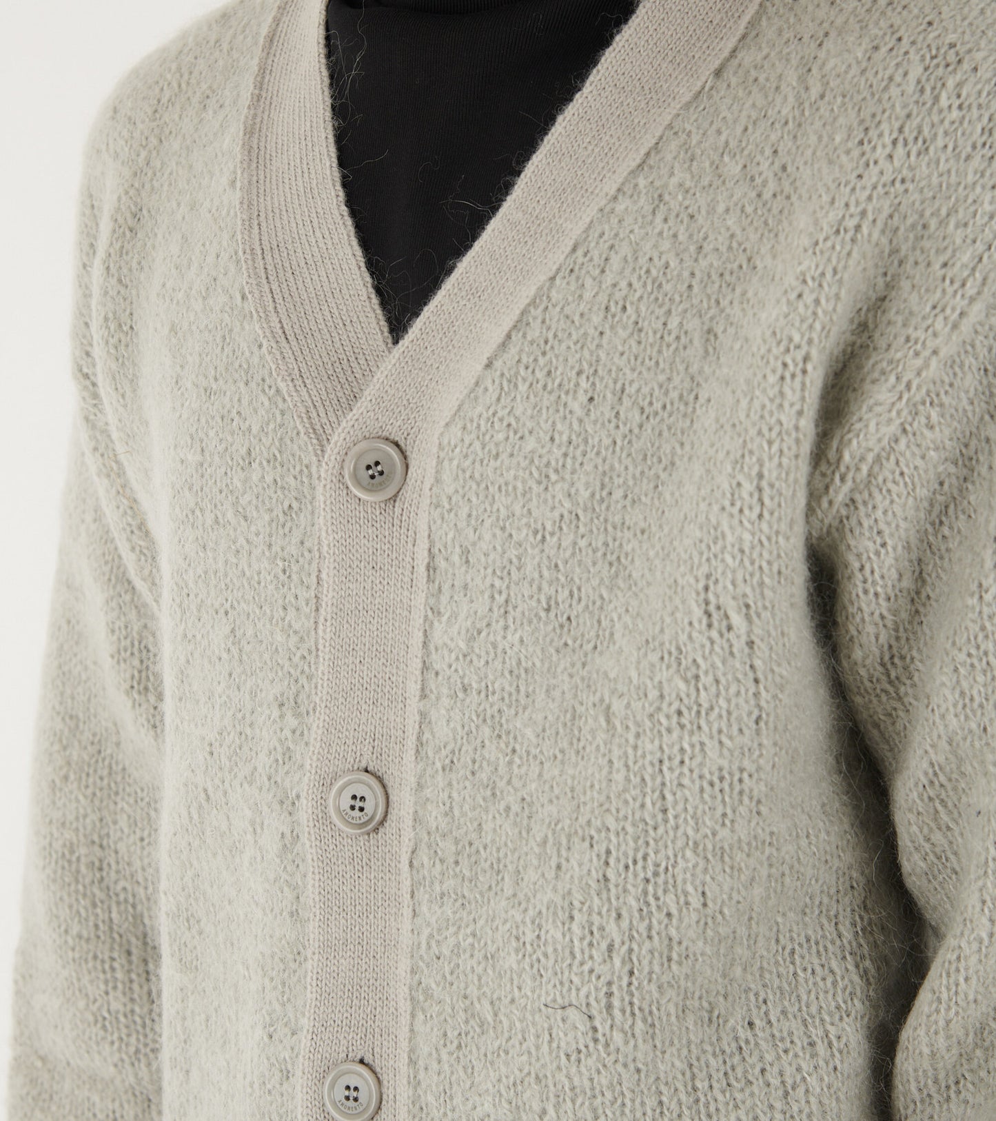 Grandpa Cardigan Light Grey