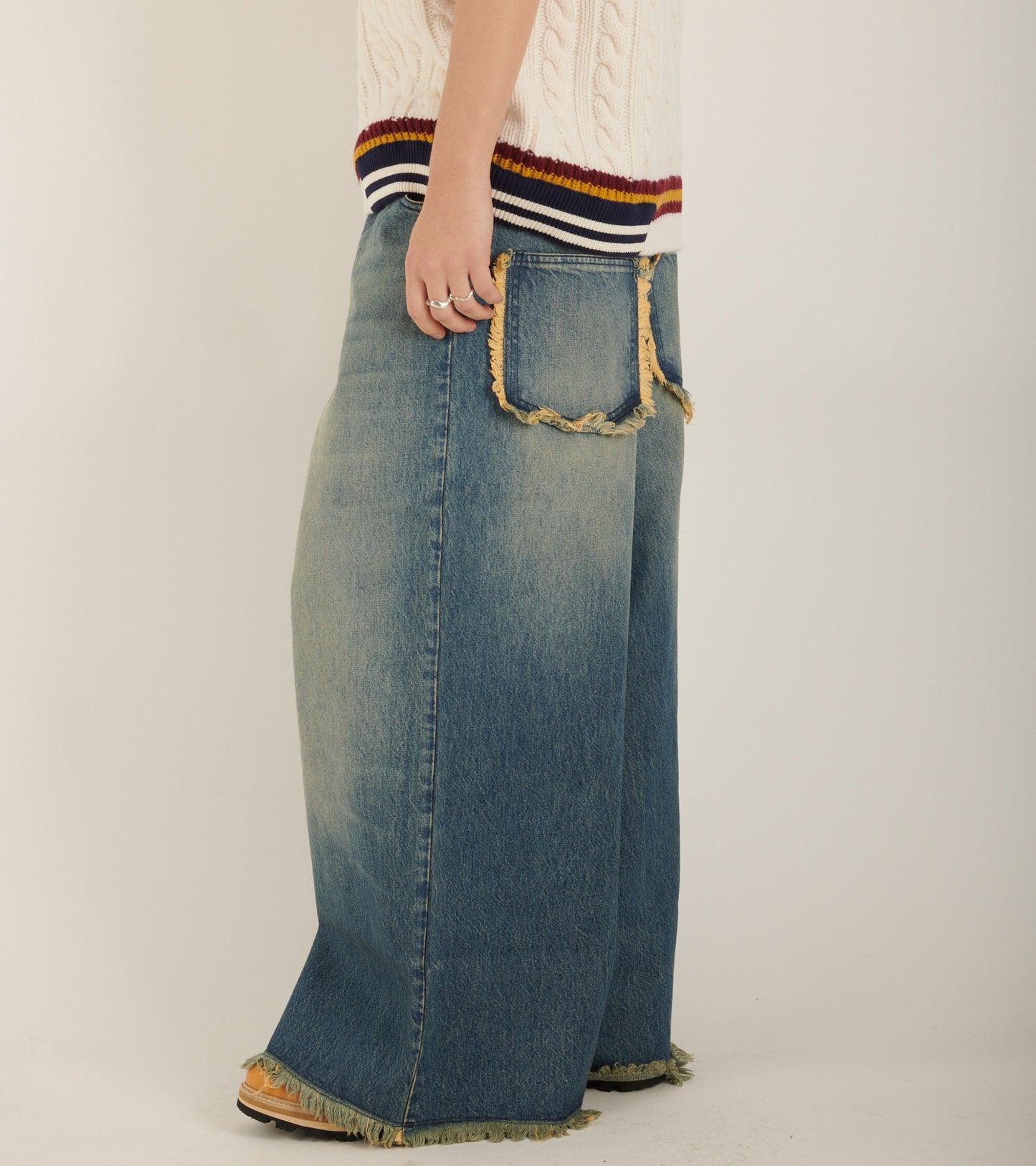 Palm Angels Boxy Jeans Blue